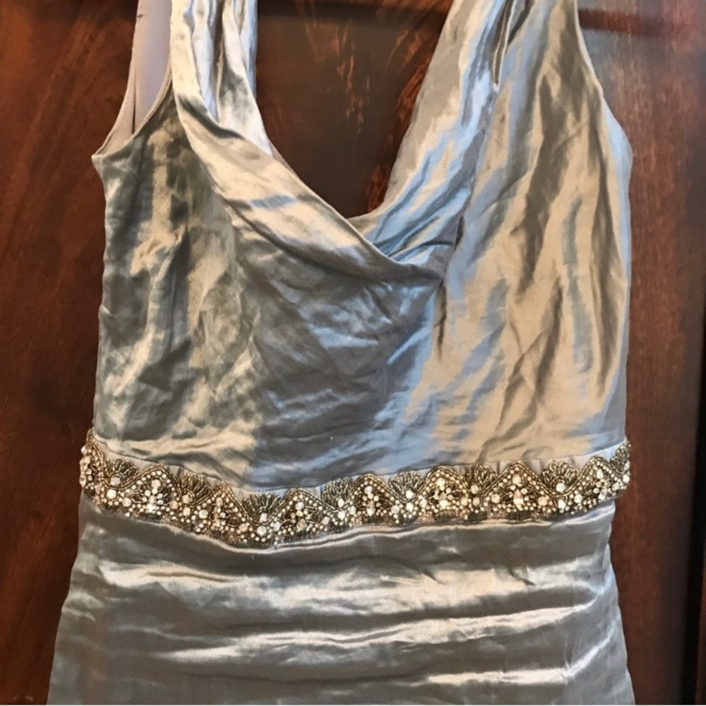 Nicole Miller Silver Gown